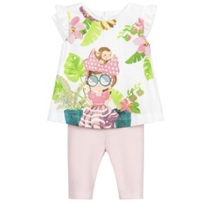 Mayoral leggings set for little girls